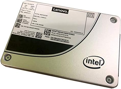 Lenovo D3-S4610 240 GB Katı Hal Sürücüsü-SATA (SATA/600) - 3,5 Sürücü-Karma Kullanım-3,2 DWPD-1433,60 TB (TBW) - Dahili-560 MB/s