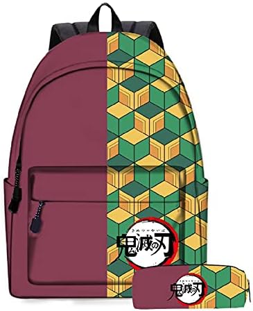 Anime Cosplay Sırt Çantası Tomioka Giyuu Sırt Çantaları gizli sakli konusmalar omuzdan askili çanta Sırt Çantası ile kalem kutusu