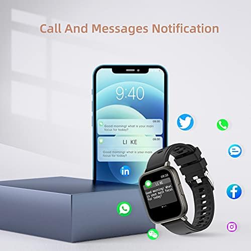 Android Telefonlar ve iOS Telefonlar için OUTUVAS akıllı Saat, IP67 Yüzme Su Geçirmez akıllı saat Spor, Kalp Hızı ve Uyku Monitörü,