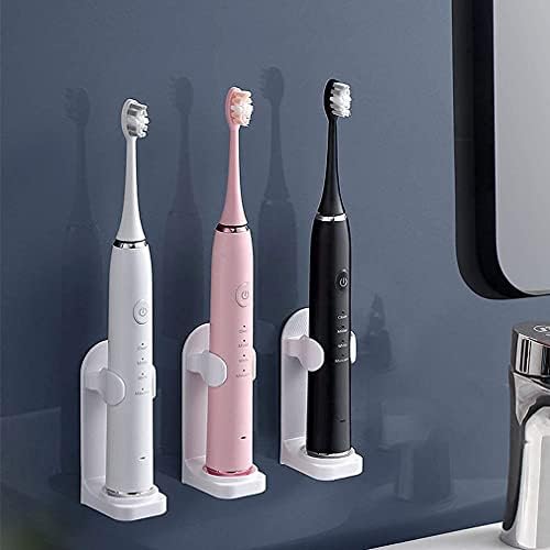 4 Paket Elektrikli Diş Fırçası Tutucu Elektrikli Tıraş Makinesi Duvara Monte Standı Kendinden Yapışkanlı Jilet Kanca, Banyo Aksesuarları