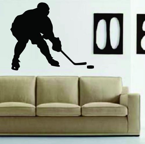 Buz hokeyi oyuncu sürüm 3 çıkartma etiket duvar resmi sanat grafik spor genç çocuk kreş