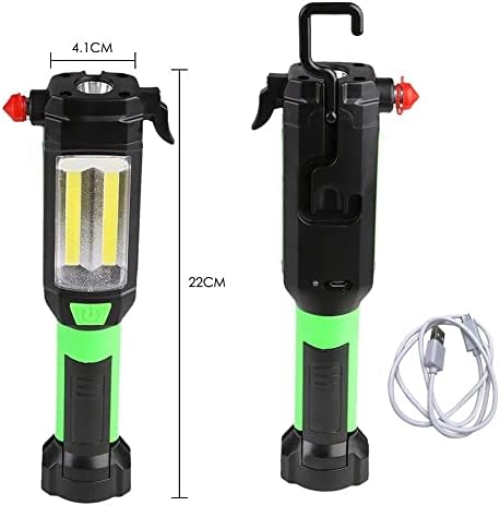 JYDQM Araba tamir çalışma ışığı COB LED el feneri Torch USB şarj taşınabilir Lamba Kamp Avcılık için (Renk : A, Boyut: Bir Boyut)