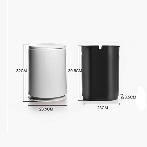 UXZDX 10L Presleme Tipi Yuvarlak Plastik çöp tenekesi Çift Katmanlı Çok Amaçlı Banyo / Yatak Odası çöp tenekesi Nordic Ev Temizlik