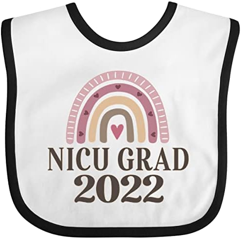 Inktastic NICU Grad 2022 Kızlar Boho Gökkuşağı Bebek Önlüğü