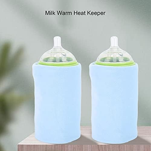 Jopwkuin Bebek Sütü Sıcak ısı Kaleci, Verimli Kullanımı Kolay Kristal Kadife Kumaş USB Süt Şişesi Bebek için Plastik şişeler