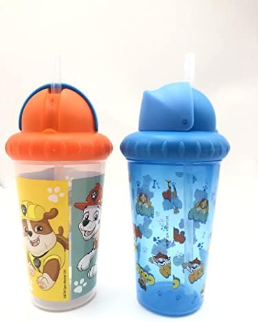 Pençe Devriye Çocuk 2 Paket 10 oz Sippy Bardak Pop up Saman ve Kolay Yakın Kapak, BPA Ücretsiz