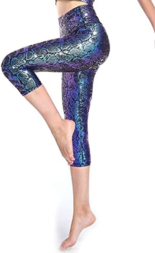 DOP DOVPOD kadın Yüksek Belli Yoga Pantolon ile Cepler Desen Egzersiz Spor Runnning Atletik Tayt