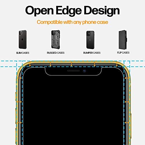 Güç Teorisi Gizlilik Ekran Koruyucu için iPhone 11 / iPhone XR Temperli Cam [2-Pack] Anti-Casus koruma ile Kolay Kurulum Kiti