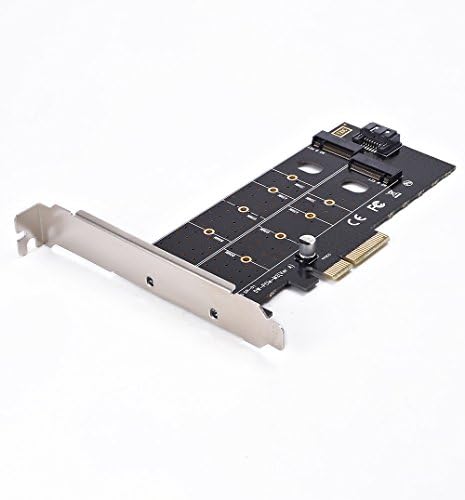 Çift M. 2 PCIe Adaptörü, M2 SSD NVME (m Tuşu) veya SATA (b Tuşu) 22110 2280 2260 2242 2230 PCI-e 3. 0x4 Masaüstü PCI Express