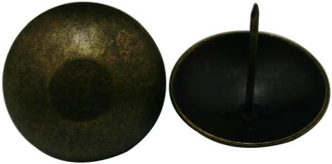 Amanaote Metal 1.6 Çap Antik Pirinç Donanım Döşeme Clavos Dekoratif Çiviler Meseleye(10 Paketi)