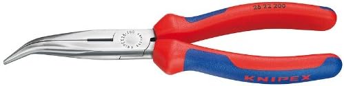 KNİPEX Tools-Kesicili Uzun Burun Pensesi, 40 Derece Açılı, Çok Bileşenli (2622200)