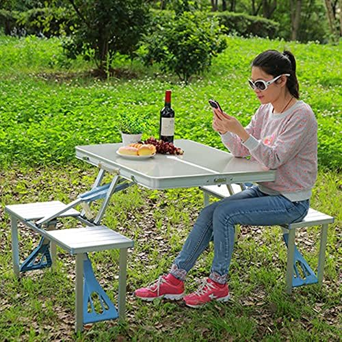 CHENCUAN Taşınabilir Katlanır kamp masası Alüminyum Alaşım Masa yemek masası Kapalı Açık Çiftlik Odası Masa BARBEKÜ RV Veranda