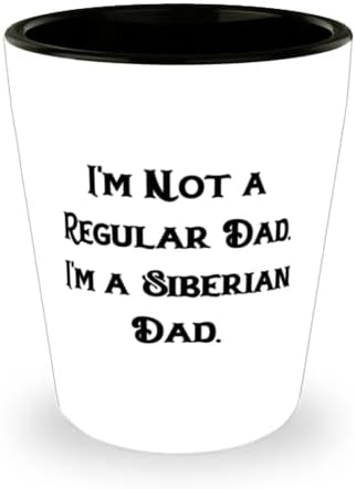 Ben sıradan bir baba değilim. Ben Sibiryalı bir babayım. Atış Camı, Sibirya Kedisi Seramik Bardak, Sibirya Kedisi için Yeniden