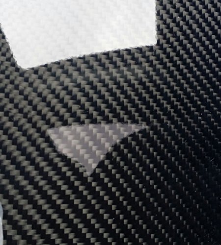 Gerçek Karbon Fiber Fiberglas Panel Levha Levha 6 ×18 ×3/32 Parlak Bir Tarafı
