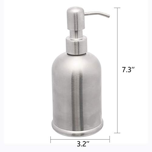 FABAX Sabunluk 304 Paslanmaz Çelik Sabunluk Banyo Mutfak Otel bulaşık sabunluk Şişe duş jeli Şampuan El Pompası Losyon Şişesi