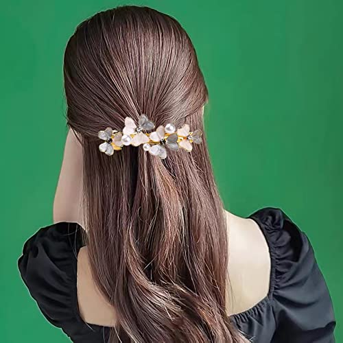 KuuGuu 4 PAKET Sakura Çiçek Saç Tokası Taklidi saç tokası Zarif Klip Moda Saç Tokalarım Aksesuarları Kızlar ve Kadınlar ıçin