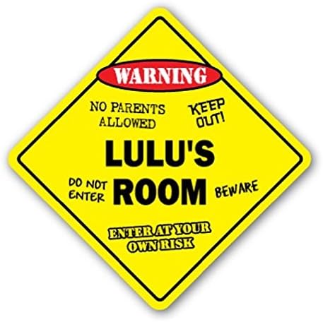 LULU'NUN Odası Işareti Çocuk yatak odası dekoru Kapı çocuk Adı Erkek Kız Hediye Etiket Işareti-Etiket Grafik Işareti-Herhangi