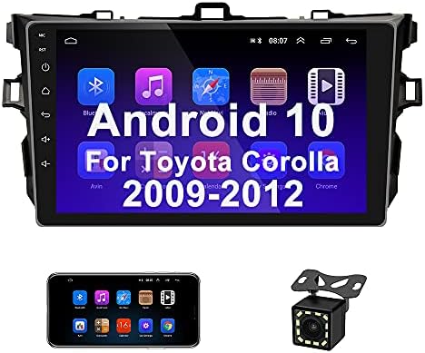 CAMECHO (2 + 32G) Toyota Corolla 2009-2012 ıçin Android 10.1 Araba Stereo, Bluetooth ıle 9 Inç Çift Din GPS Navigasyon Stereo