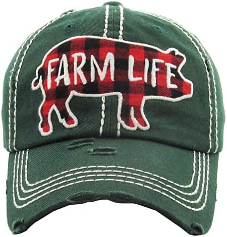 Kadın Çiftlik Hayatı Vintage beyzbol şapkası kap