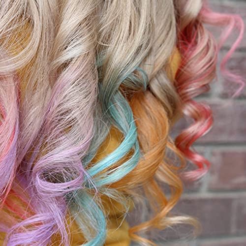 Lanbeıbeı Geçici Saç Tebeşir Tarak 10 Renkler Profesyonel Geçici Vurgulayarak Çizgi Saç Boyası Tarak Toksik Olmayan Yıkanabilir