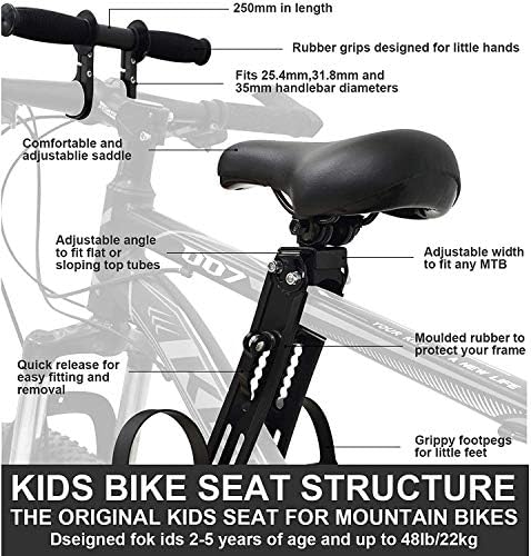 Dağ Bisikletleri için Çocuk Bisiklet Koltuğu, Çocuklar için Ön Monteli Bisiklet Koltukları