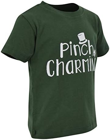 Benzersiz Erkek Bebek St Patrick Günü Tutam Büyüleyici Gömlek (5, Yeşil)