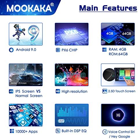 MOOKAKA Android 9 T-Tarzı Dikey Ekran Stereo Ford F150 ıçin 2009 2010 2011 2012 Araba Radyo GPS Navigasyon Multimedya Oynatıcı