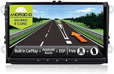BXLIYER Android 10 Çift Din Araba Stereo Fit için VW Golf / Skoda / Koltuk / Passat / Polo Kafa ünitesi-4G + 64G-Dahili DSP/Carplay