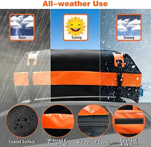 MENZOKE Çatı Kargo Taşıyıcı, 15 cft Yumuşak Kabuk Araba Üst Taşıyıcı Su Geçirmez Araba Bagaj Taşıyıcı Çatı Çanta Vechicle Kargo
