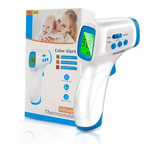 Yetişkinler ve Çocuklar için Anthsania Alın Termometresi, LCD Ekranlı Fotoselli Kızılötesi Termometre ve Anlık Okumalar