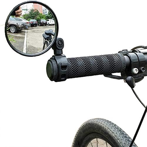 Fansipro 1 ADET Döndür Bisiklet Bisiklet Bisiklet Arka Dikiz Gidon Güvenlik Dikiz Aynası, 3 cm, Siyah