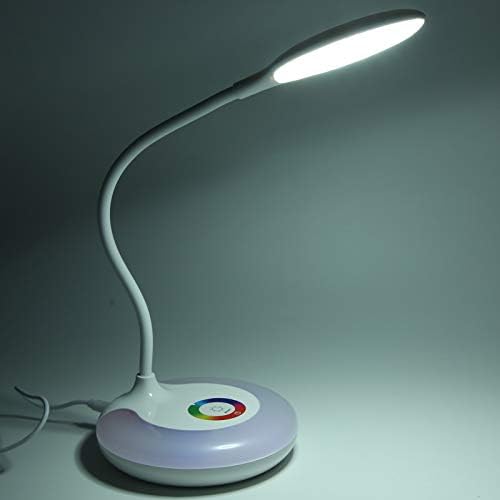 RGB Masa Lambası, LED Masa Lambası, Yatak Odası Yazımı için ABS Okuma Çalışması (Şarj Edilebilir)