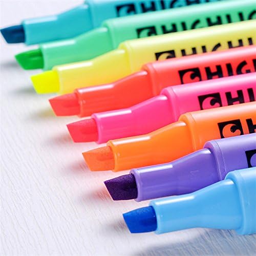 8 Çok renkli vurgulayıcı kalem Marker boya kalem Seti Marker boyama kalemler Highlighters hediyeler paketi