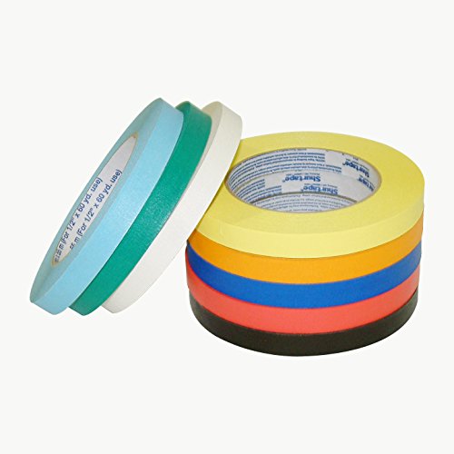 Shurtape CP-632 / LBLU0560 CP-631 Renkli Maskeleme Bandı: 1/2 x 60 yd, Açık Mavi