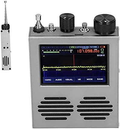 Auliuakz Radyo Alıcısı,Dokunmatik Ekranlı Radyo Alıcısı SDR DSP Gürültü Azaltma Alıcı Ekipmanı 50kHz-2GHz