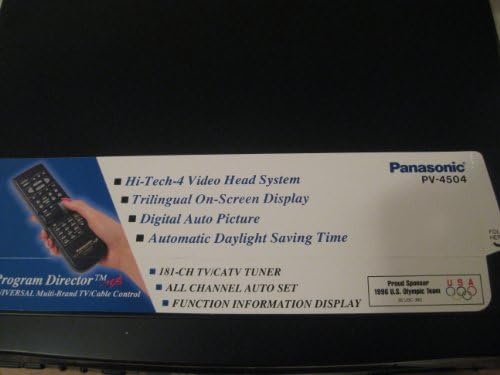 Panasonic Omnivision PV - 4504 VCR