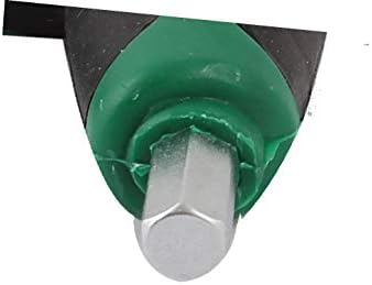 X-DREE Siyah Yeşil Nemli Yerleşimler Plastik Saplı T şekli 8mm İç Altıgen Anahtar Altıgen Anahtar Anahtarı Gümüş Ton (Negro Verde