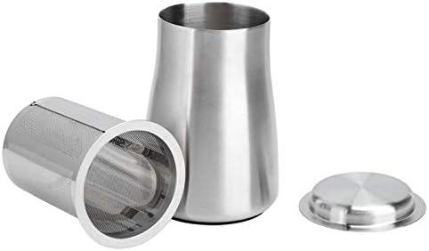 Astibym Kahve Elek Kolay Temizlenebilir Konteyner Kahve Aksesuarları Kahve Tozu Elek Mutfak için(Gümüş)