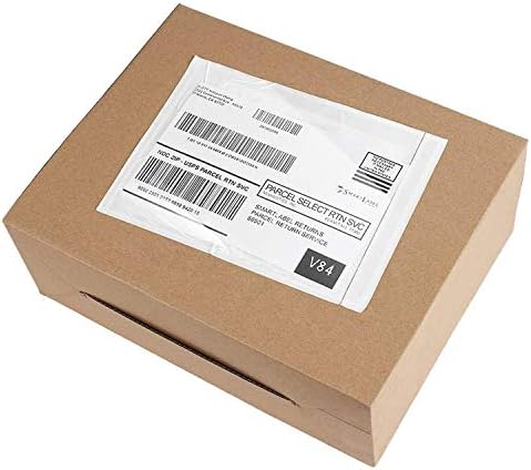 Metronic 7.5x5. 5 100 paket Temizle Kendinden Yapışkanlı Ambalaj Listesi Zarflar Fatura Nakliye Etiketi Posta Çantaları