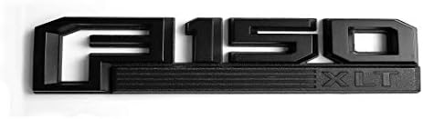 2 paketi OEM XLT Çamurluk Bagaj Kapağı Amblem Rozet 3D Tabela Değiştirme için 150 Origianl Boyutu Hakiki Parçaları Siyah