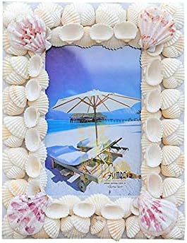 TAOT Güzel Deniz Kabuğu Resim Fotoğraf Çerçeveleri Sanat Dekorasyon Düğün Hediyeleri için Uygun Resim Çerçeveleri (Boyut : 6