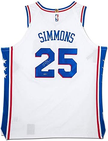 Ben Simmons İmzalı Philadelphia 76ers Beyaz Otantik Nike Forması - Üst Güverte İmzalı NBA Formaları