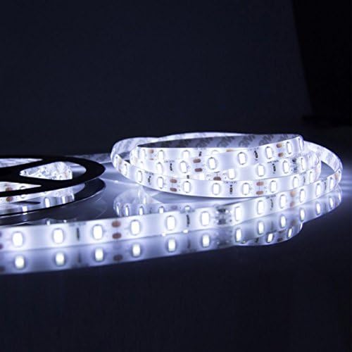Leegor 12 V 5 M Ultra parlak SMD 3528 300LED esnek peri şerit ışık enerji verimli dayanıklı halat ışık (soğuk beyaz)
