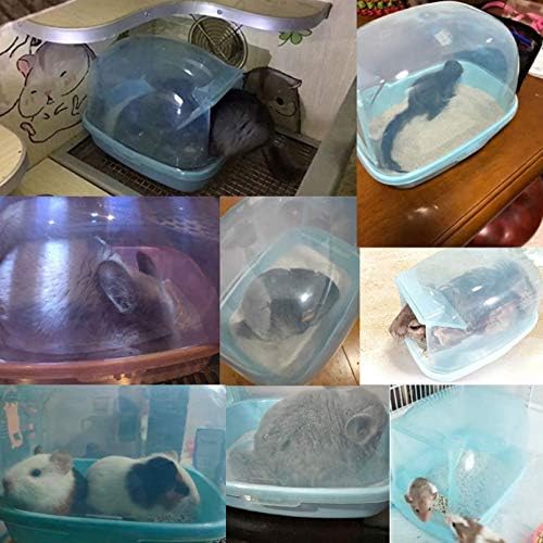 kathson Cüce Hamster Banyo, Chinchilla Sauna Odası Plastik Kum Banyosu Ev Gerbils, Kirpi, Sincap ve Diğer Küçük Hayvanlar için