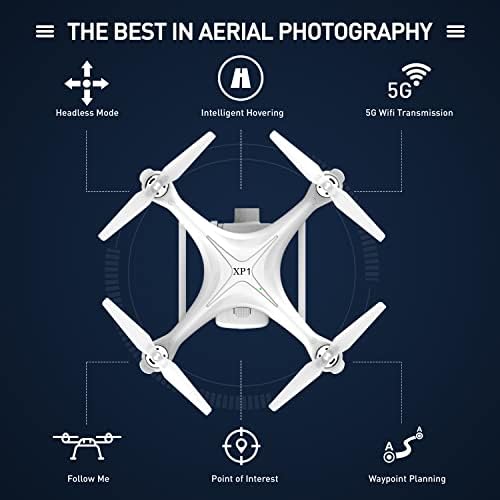 CXJ Drone Quadcopter ile 4 K Kamera ve Kabarcık Makinesi, GPS Otomatik Dönüş Ev ile Fırçasız Motor ve Led Pervaneler | Profesyonel