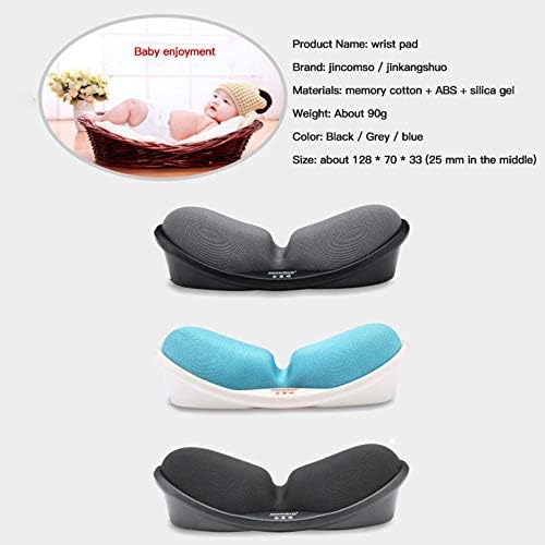 CHYA Bellek Köpük Fare Bilek Istirahat Anti-Skid Destek Pedi, ergonomik Mouse Pad ile Bilek Desteği, Anti-Skid Mouse Pad Bilek