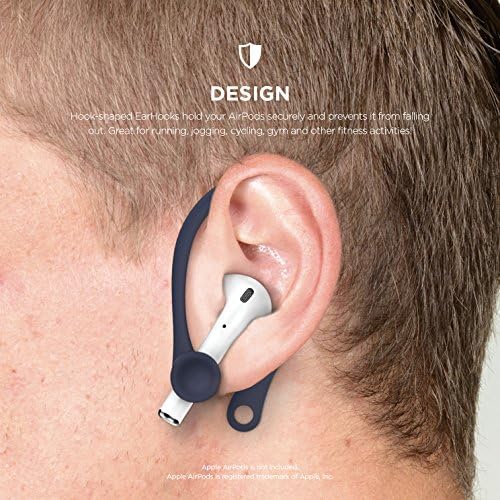 Airpods 1 & 2 & 3 ve Pro için Tasarlanmış elago Kulak Kancaları, Kaymaz Kulaklık Aksesuarları, Rahat Uyum, Ergonomik Tasarım,