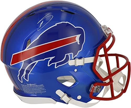 Stefon Diggs Buffalo Bills İmzalı Riddell Flaş Hızı Otantik Kask İmzalı NFL Kaskları