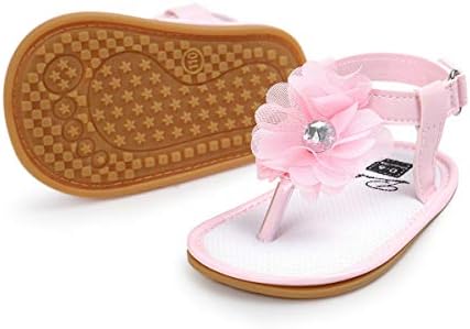 COSANKIM Bebek Bebek Kız Yaz Sandalet ıle Çiçek Yumuşak Taban Yenidoğan Toddler Ilk Yürüteç Beşik Elbise Ayakkabı