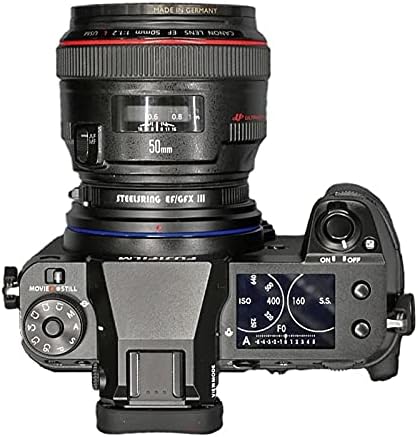 Yeni Sürüm STEELSRİNG EFGFX Otomatik Odaklama Lens Adaptörü EF GFX Canon EF Fujifilm GFX100S50R50S Kameralar Siyah